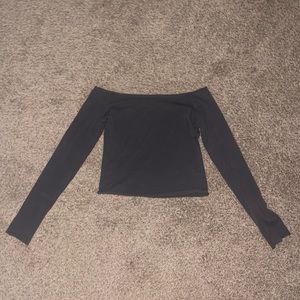 Brandy Melville Off The Shoulder Long Sleeve Top